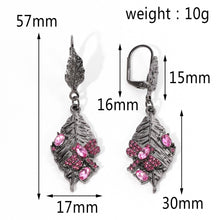 Load image into Gallery viewer, Purple Crystal Dragonfly Earrings
