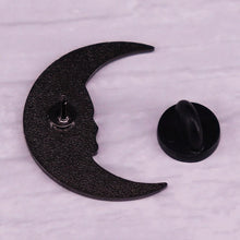 Load image into Gallery viewer, Sugar Skull Moon Pin Badge
