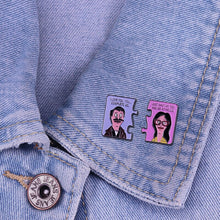 Load image into Gallery viewer, Bob&#39;s Burgers Jerry Maguire Couples Pin Badge
