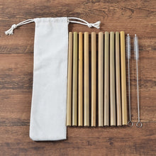 Load image into Gallery viewer, Bamboo Straw and Cutlery Travel Sets
