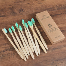 Load image into Gallery viewer, Toothbrush 10 Pack - Eco Friendly Bamboo (Soft Bristle)
