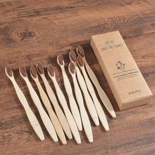 Load image into Gallery viewer, Toothbrush 10 Pack - Eco Friendly Bamboo (Soft Bristle)
