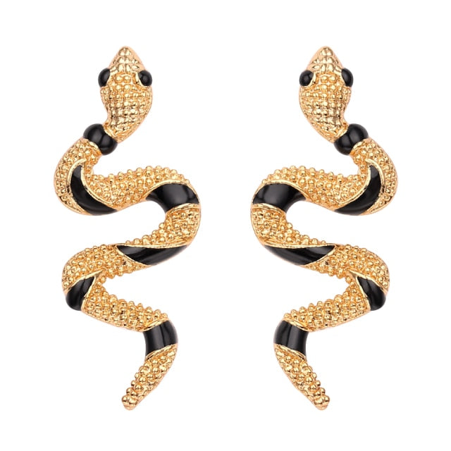 Curvy Snake Earrings