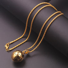 Load image into Gallery viewer, Soccer / Football Pendant Necklace

