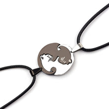 Load image into Gallery viewer, Two Cats 2 Piece Pendant Necklace
