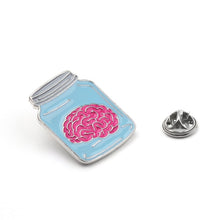Load image into Gallery viewer, Brain in a Jar Pin Badge

